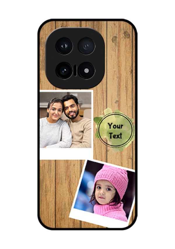 iQOO 15 5G Custom Glass Phone Case - Wooden Texture Design