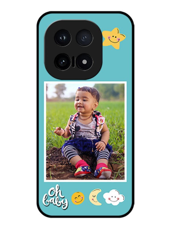 Custom iQOO 15 5G Custom Glass Phone Case - Smiley Kids Stars Design