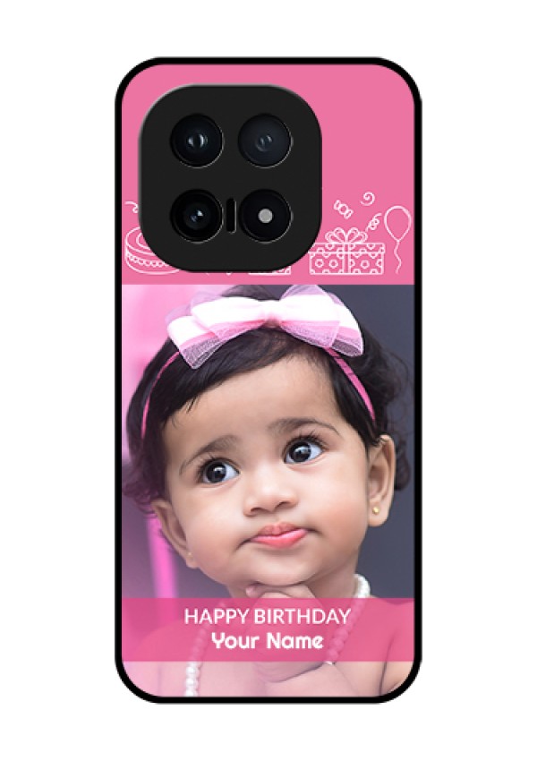 iQOO 15 5G Custom Glass Phone Case - With Birthday Line Art Design