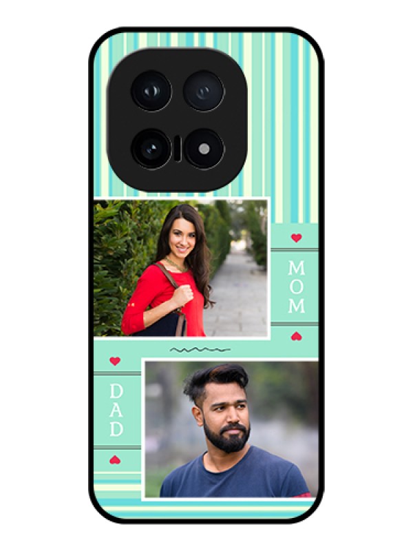 Custom iQOO 15 5G Custom Glass Phone Case - Mom & Dad Pic Design
