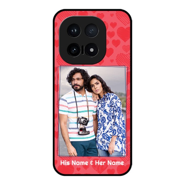 iQOO 15 5G Custom Glass Phone Case - With Red Heart Symbols Design iQOO 15 5G Custom Glass Phone Case - With Red Heart Symbols Design