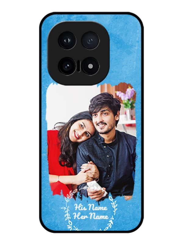 Custom iQOO 15 5G Custom Glass Phone Case - Blue Color Vintage Design