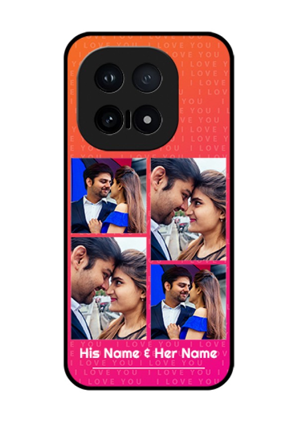 iQOO 15 5G Custom Glass Phone Case - I Love You Pink Design