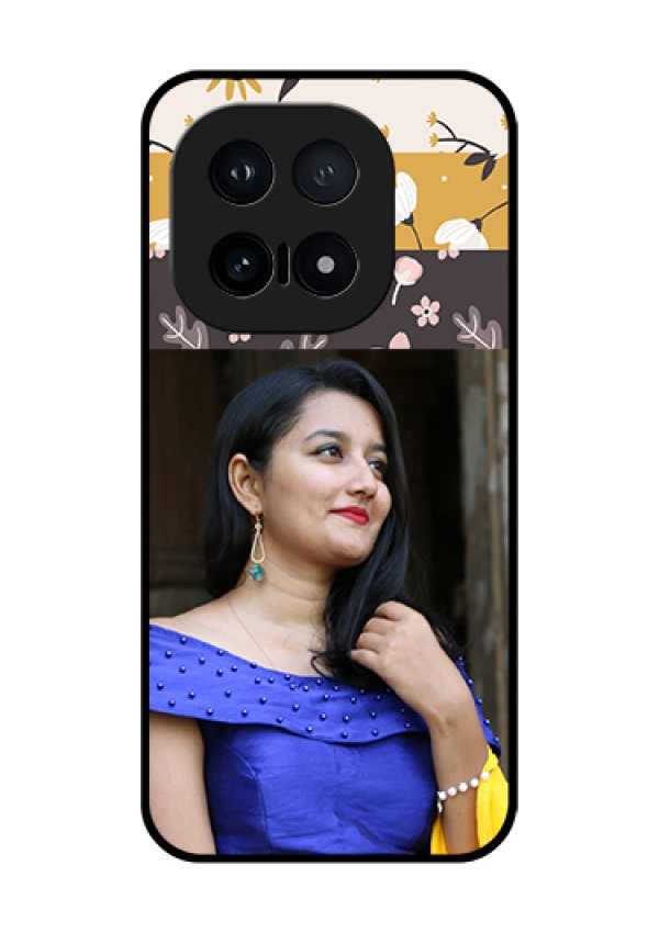 iQOO 15 5G Custom Glass Phone Case - Stylish Floral Design