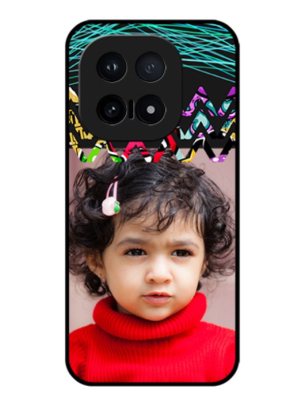 Custom iQOO 15 5G Custom Glass Phone Case - Neon Abstract Design