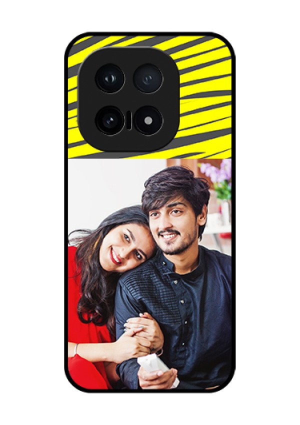 iQOO 15 5G Custom Glass Phone Case - Yellow Abstract Design