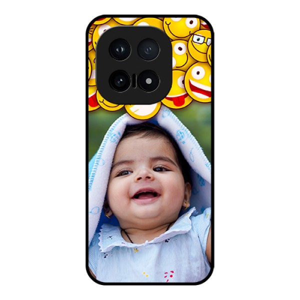 iQOO 15 5G Custom Glass Phone Case - With Smiley Emoji Design iQOO 15 5G Custom Glass Phone Case - With Smiley Emoji Design