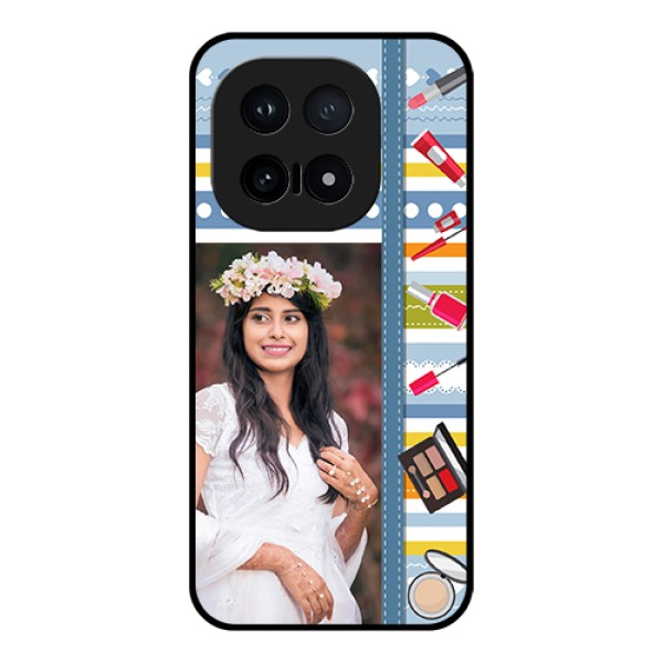 iQOO 15 5G Custom Glass Phone Case - Makeup Icons Design