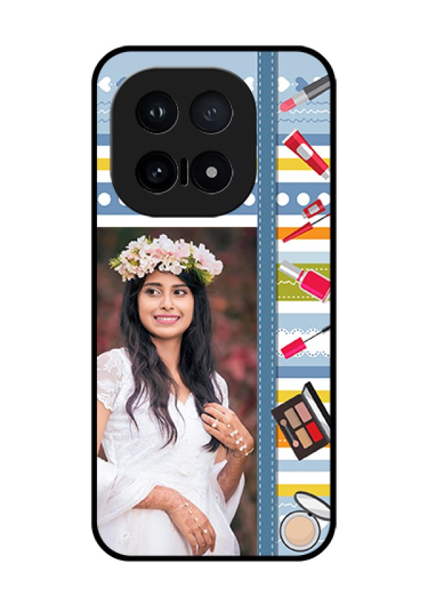 iQOO 15 5G Custom Glass Phone Case - Makeup Icons Design