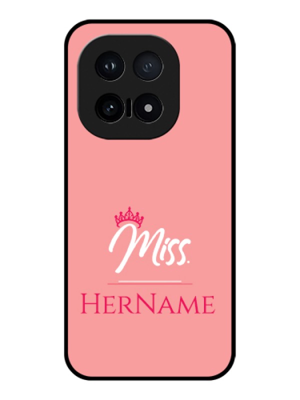 Custom iQOO 15 5G Custom Glass Phone Case - Mrs With Name Design