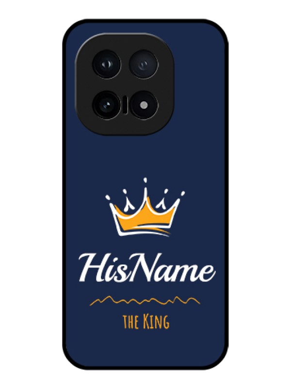 Custom iQOO 15 5G Custom Glass Phone Case - King With Name Design