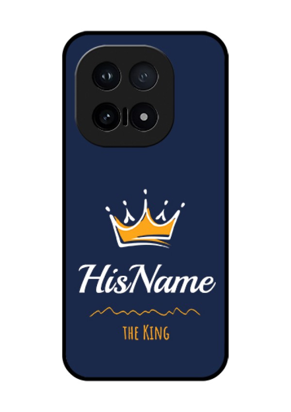 iQOO 15 5G Custom Glass Phone Case - King With Name Design