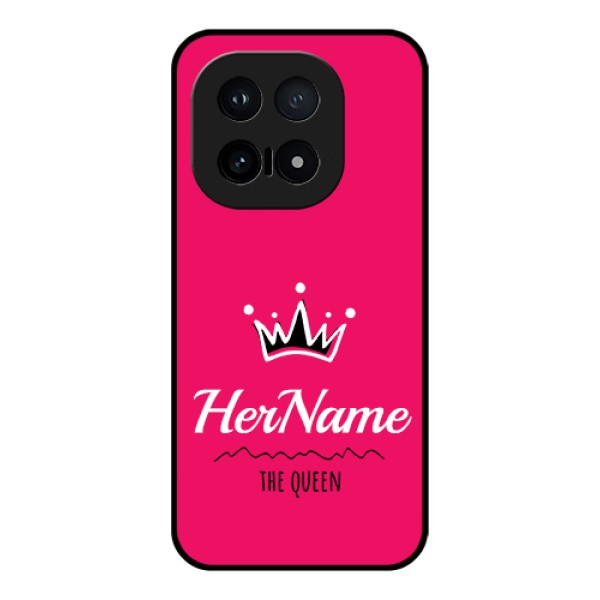 iQOO 15 5G Custom Glass Phone Case - Queen With Name Design iQOO 15 5G Custom Glass Phone Case - Queen With Name Design
