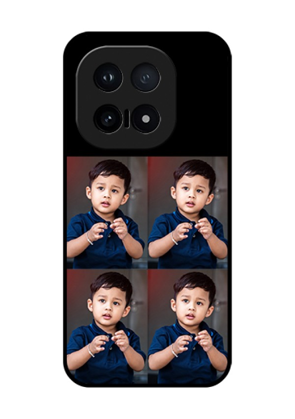 iQOO 15 5G Custom Glass Phone Case - 4 Image Holder Design