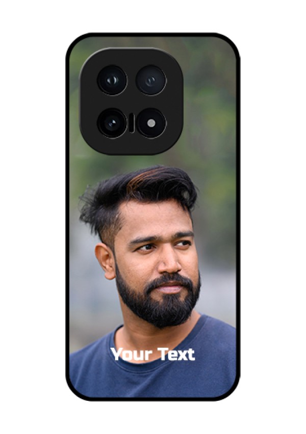 iQOO 15 5G Custom Glass Phone Case - Photo With Text Design