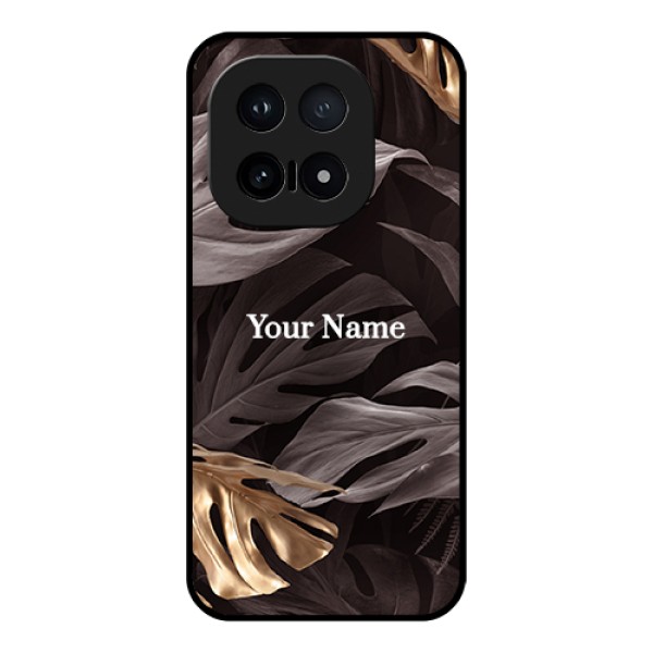 iQOO 15 5G Custom Glass Phone Case - Wild Leaves Digital Paint Design