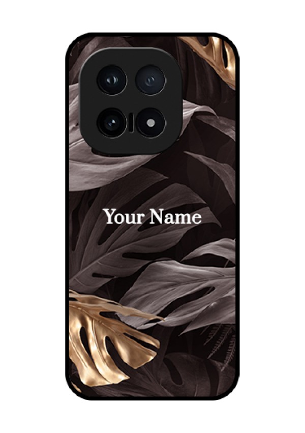 iQOO 15 5G Custom Glass Phone Case - Wild Leaves Digital Paint Design