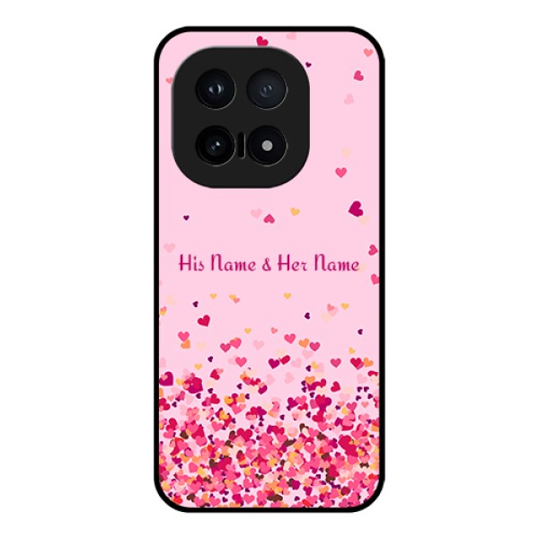 iQOO 15 5G Custom Glass Phone Case - Floating Hearts Design