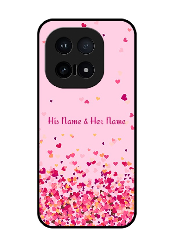 iQOO 15 5G Custom Glass Phone Case - Floating Hearts Design