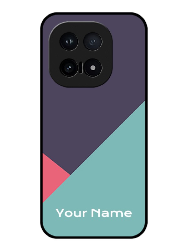 Custom iQOO 15 5G Custom Glass Phone Case - Tri Color Abstract Design