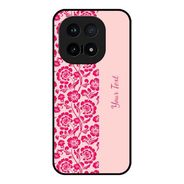 iQOO 15 5G Custom Glass Phone Case - Attractive Floral Pattern Design