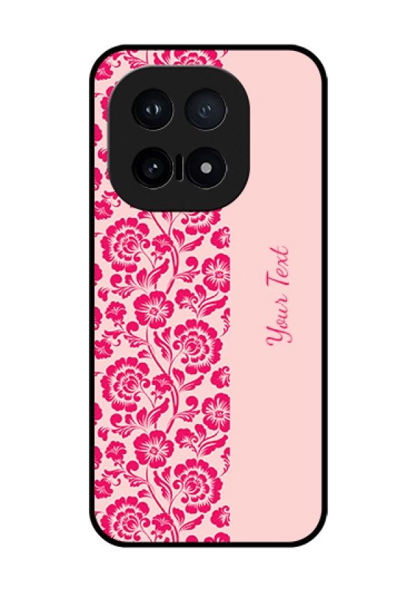 iQOO 15 5G Custom Glass Phone Case - Attractive Floral Pattern Design