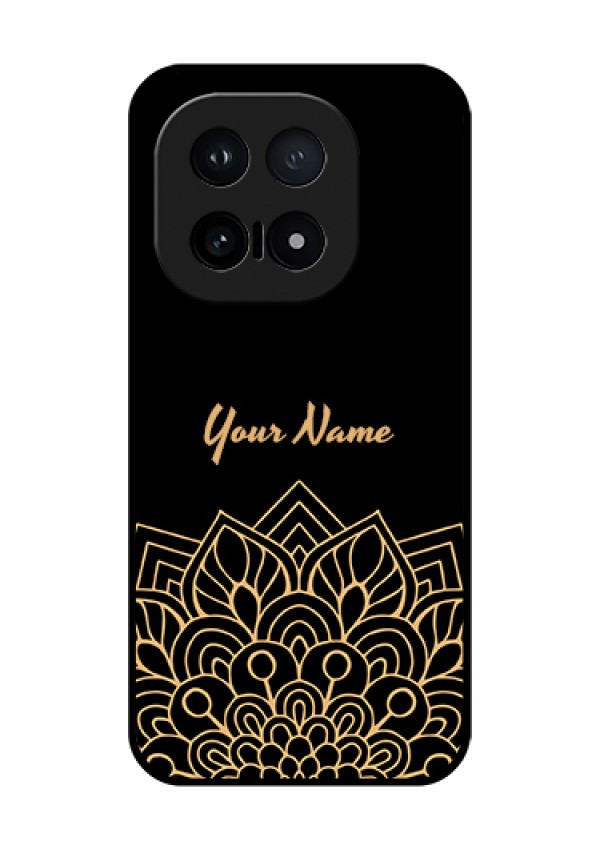 iQOO 15 5G Custom Glass Phone Case - Golden Mandala Design