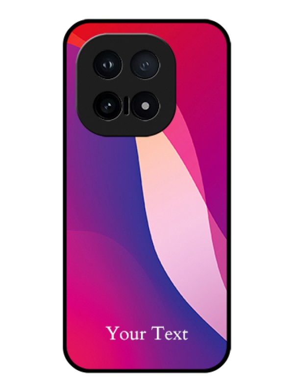 Custom iQOO 15 5G Custom Glass Phone Case - Digital Abstract Overlap Design