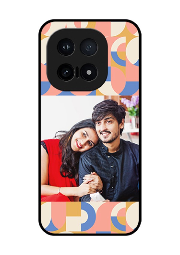 iQOO 15 5G Custom Glass Phone Case - Semi - Circle Maze Pattern Design