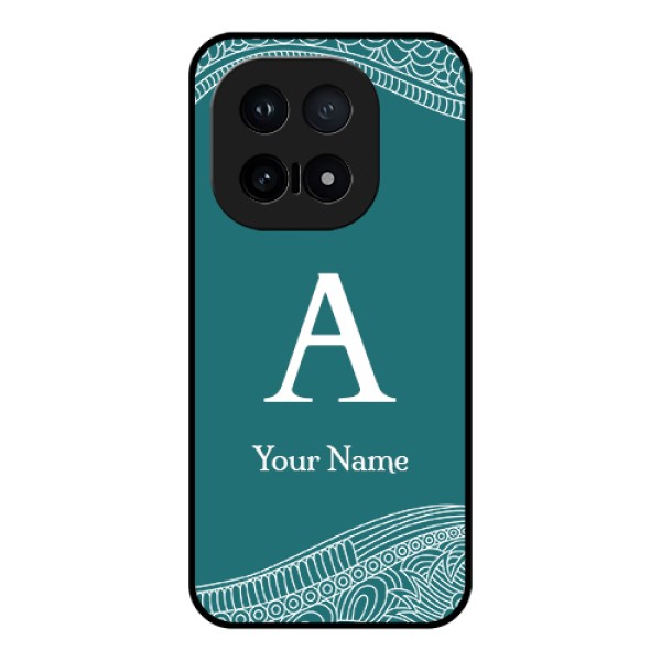 iQOO 15 5G Custom Glass Phone Case - Line Art Pattern With Custom Name Design iQOO 15 5G Custom Glass Phone Case - Line Art Pattern With Custom Name Design