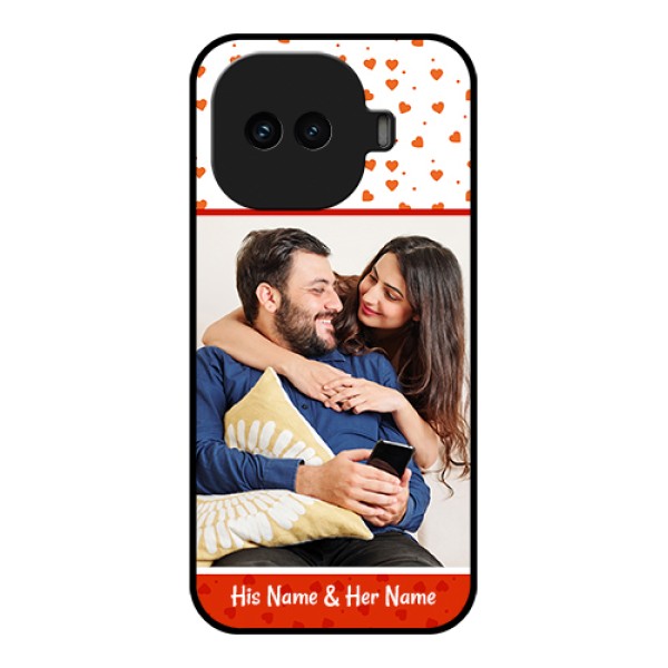 iQOO 15R 5G Custom Glass Phone Case - Orange Love Symbol Design iQOO 15R 5G Custom Glass Phone Case - Orange Love Symbol Design