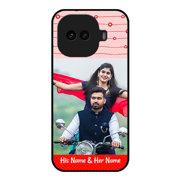 iQOO 15R 5G Custom Glass Phone Case - Red Pattern Case Design iQOO 15R 5G Custom Glass Phone Case - Red Pattern Case Design