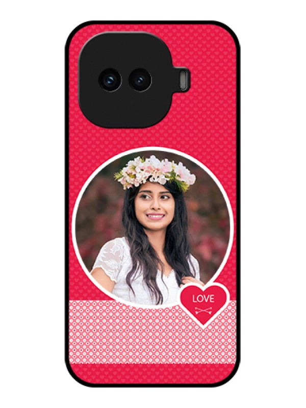 Custom iQOO 15R 5G Custom Glass Phone Case - Pink Color Pattern Design
