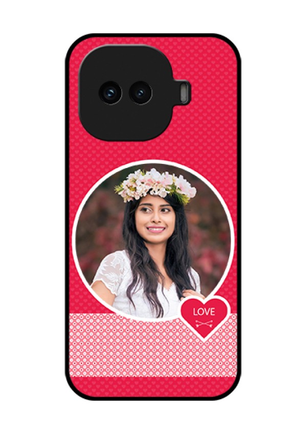 iQOO 15R 5G Custom Glass Phone Case - Pink Color Pattern Design