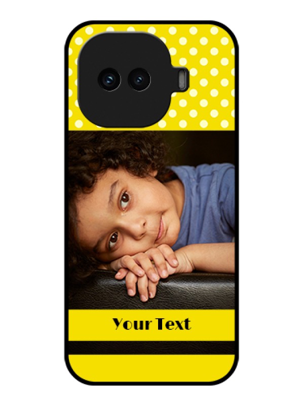 Custom iQOO 15R 5G Custom Glass Phone Case - Bright Yellow Case Design