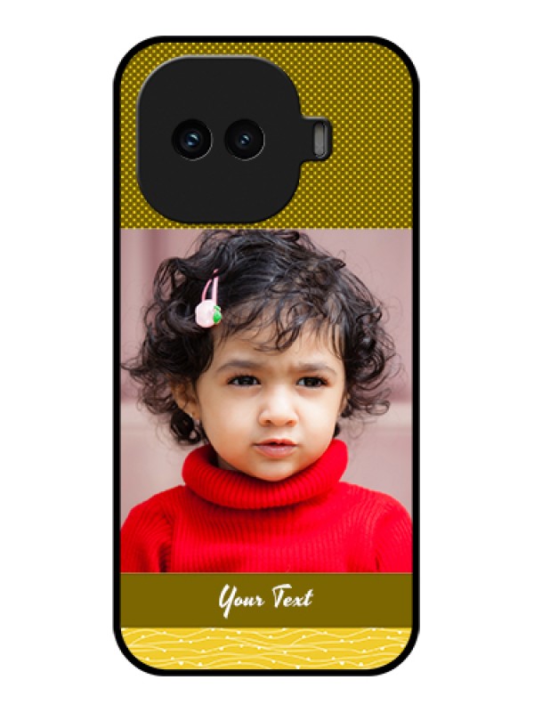 Custom iQOO 15R 5G Custom Glass Phone Case - Simple Green Color Design