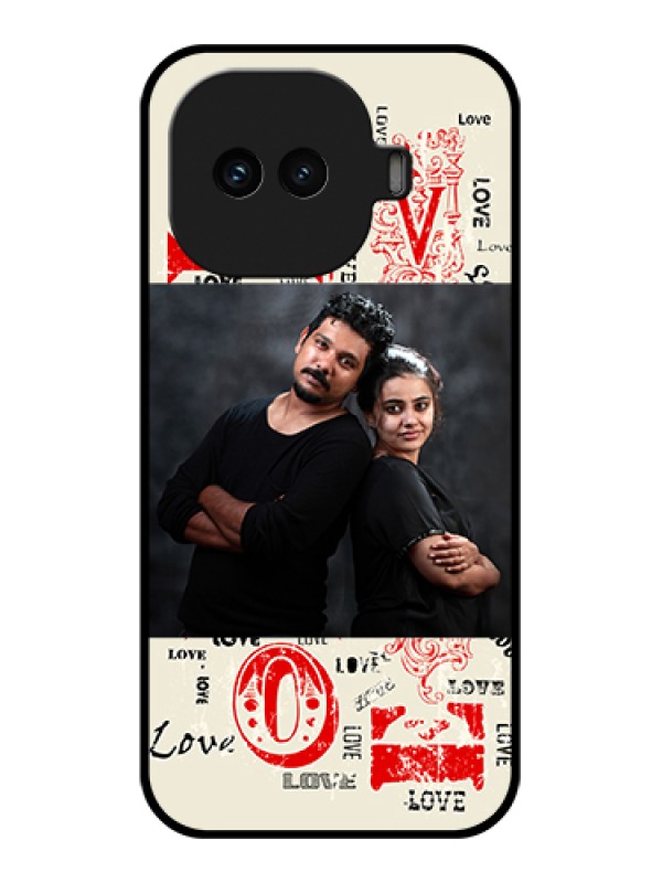 Custom iQOO 15R 5G Custom Glass Phone Case - Trendy Love Design Case