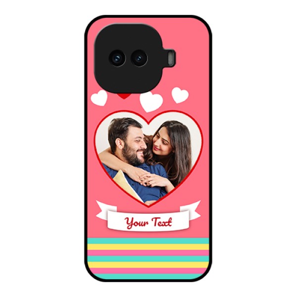 iQOO 15R 5G Custom Glass Phone Case - Love Shapes Doodle Design