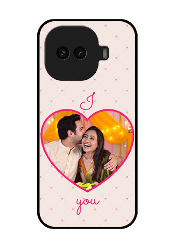iQOO 15R 5G Custom Glass Phone Case - Heart Shape Design