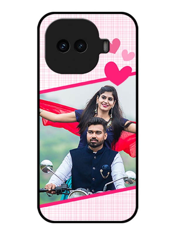 Custom iQOO 15R 5G Custom Glass Phone Case - Love Shape Heart Design