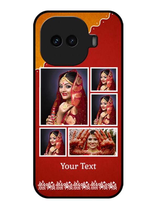 Custom iQOO 15R 5G Custom Glass Phone Case - Wedding Pic Upload Design