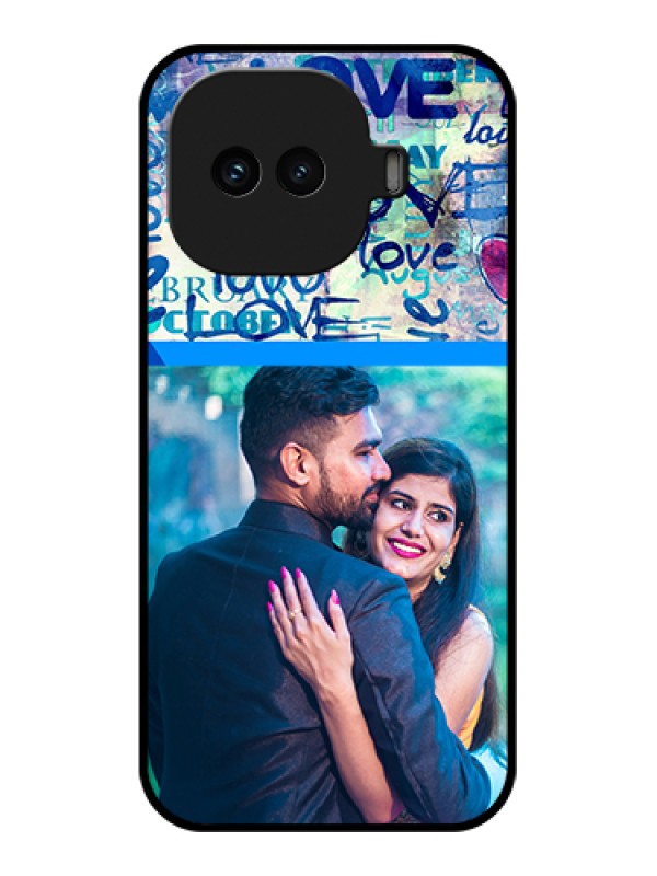 Custom iQOO 15R 5G Custom Glass Phone Case - Colorful Love Design