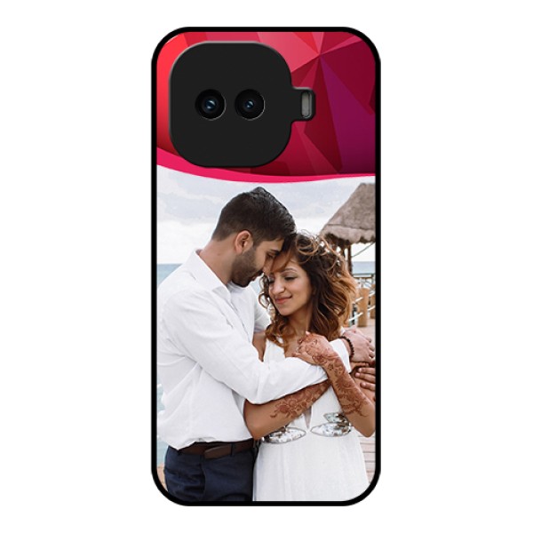 iQOO 15R 5G Custom Glass Phone Case - Red Abstract Design