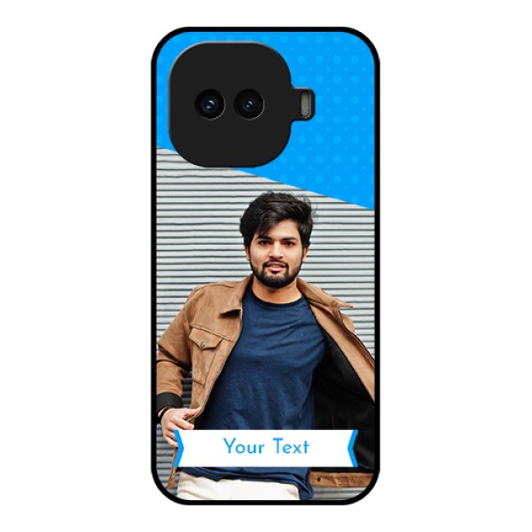 iQOO 15R 5G Custom Glass Phone Case - Simple Blue Color Design