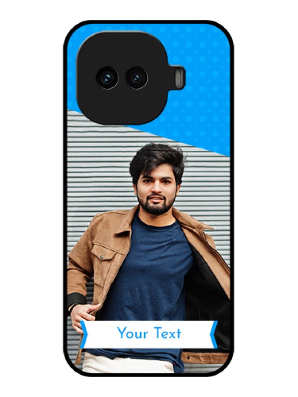 Custom iQOO 15R 5G Custom Glass Phone Case - Simple Blue Color Design