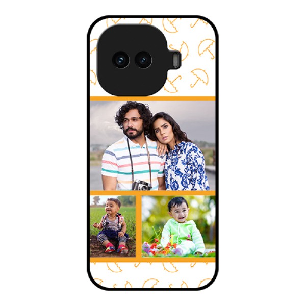 iQOO 15R 5G Custom Glass Phone Case - Yellow Pattern Design
