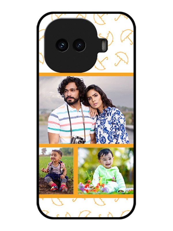 Custom iQOO 15R 5G Custom Glass Phone Case - Yellow Pattern Design