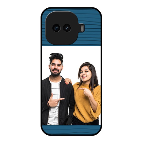 iQOO 15R 5G Custom Glass Phone Case - Blue Pattern Cover Design