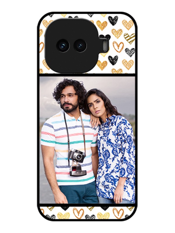 Custom iQOO 15R 5G Custom Glass Phone Case - Love Symbol Design
