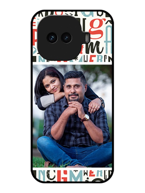 Custom iQOO 15R 5G Custom Glass Phone Case - Alphabet Design